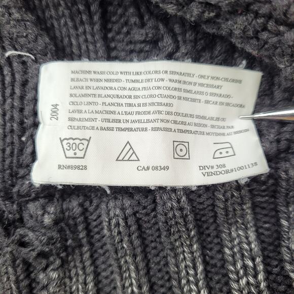 Textured Chunky Grey Sweater by Nine West Jeans size Medium - Picture 7 of 8